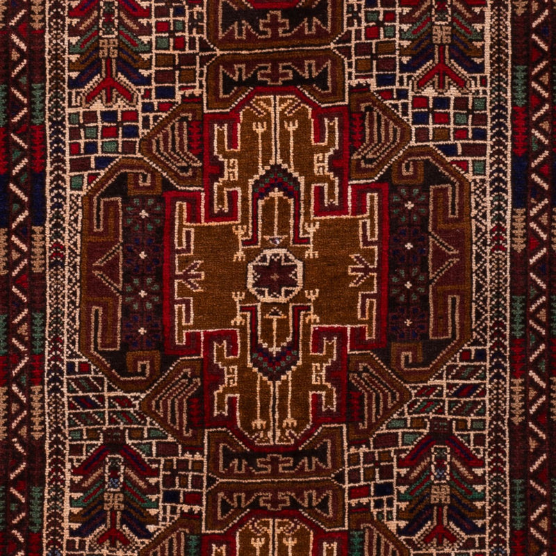 Tapis de couloir Tapis Belutsch - 204 x 110 cm - beige foncé