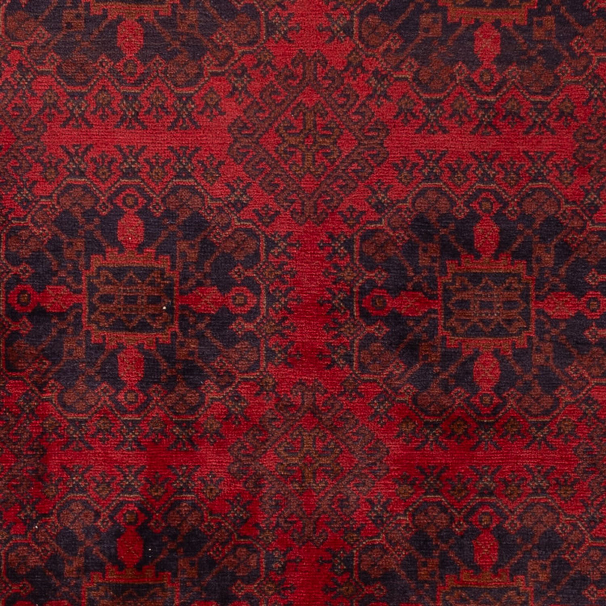 Tapis afghan - Kunduz - 197 x 127 cm - rouge