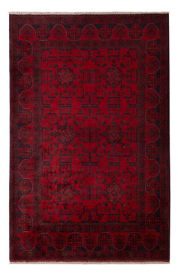 Tapis afghan - Kunduz - 196 x 127 cm - rouge