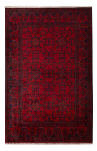 Tapis afghan - Kunduz - 196 x 127 cm - rouge