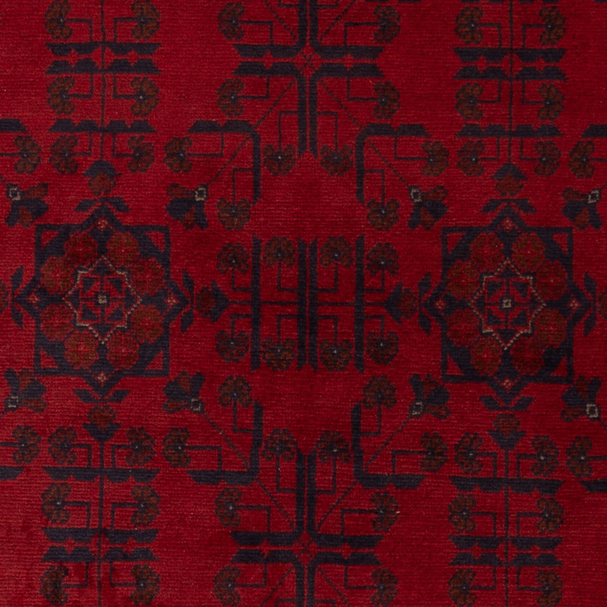Tapis afghan - Kunduz - 196 x 127 cm - rouge