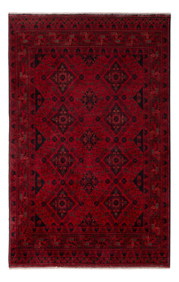 Tapis afghan - Kunduz - 196 x 124 cm - rouge