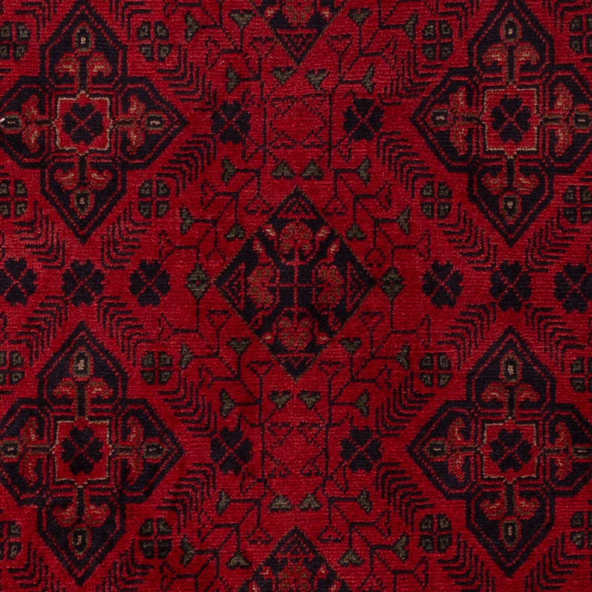 Tapis afghan - Kunduz - 196 x 124 cm - rouge