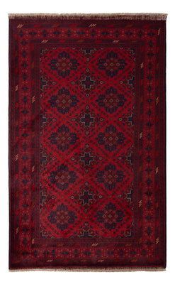Tapis afghan - Kunduz - 200 x 122 cm - rouge