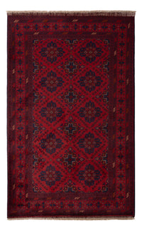 Tapis afghan - Kunduz - 200 x 122 cm - rouge