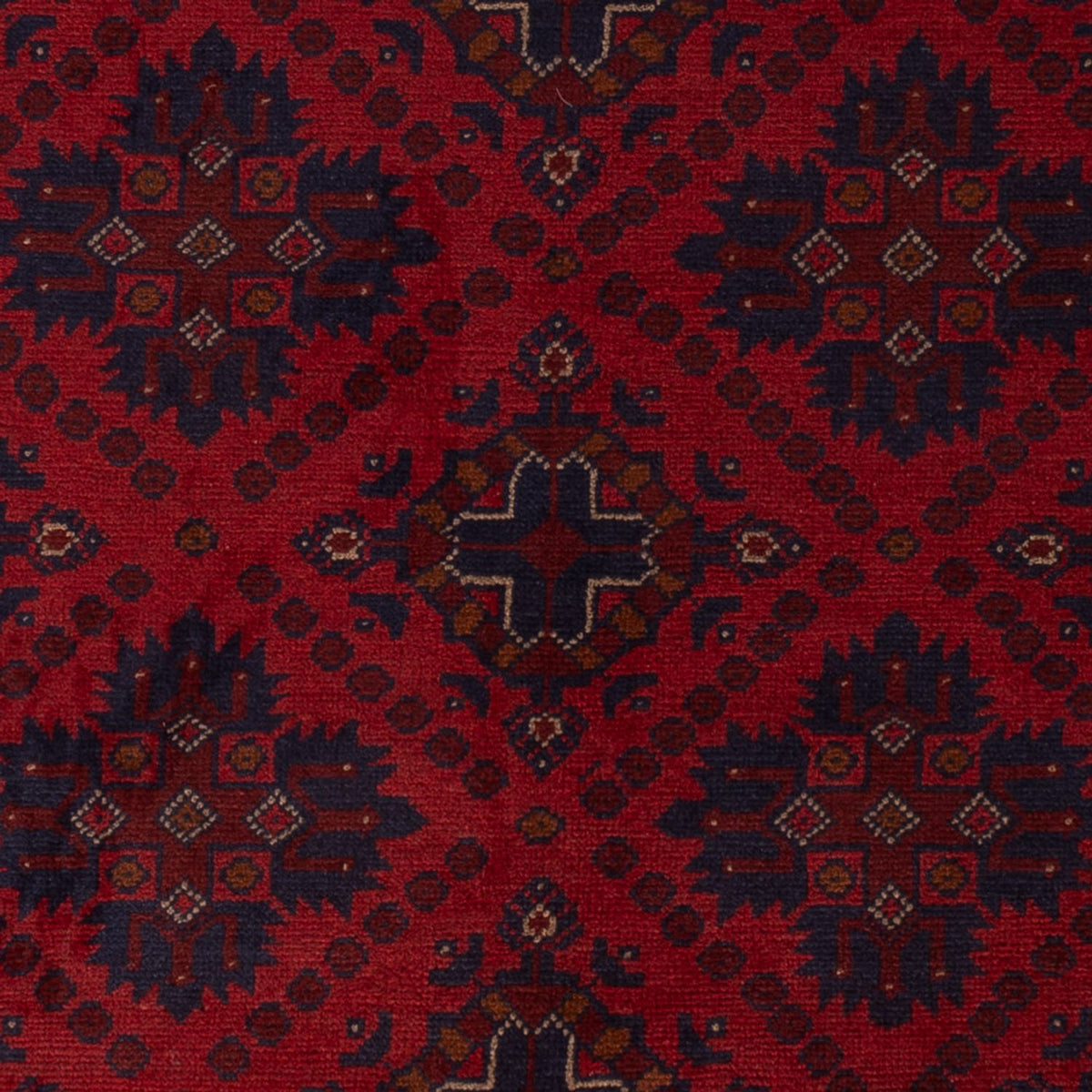 Tapis afghan - Kunduz - 200 x 122 cm - rouge