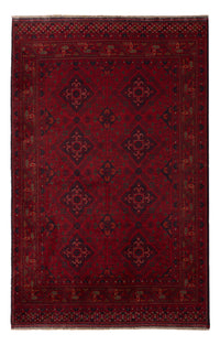 Tapis afghan - Kunduz - 194 x 121 cm - rouge