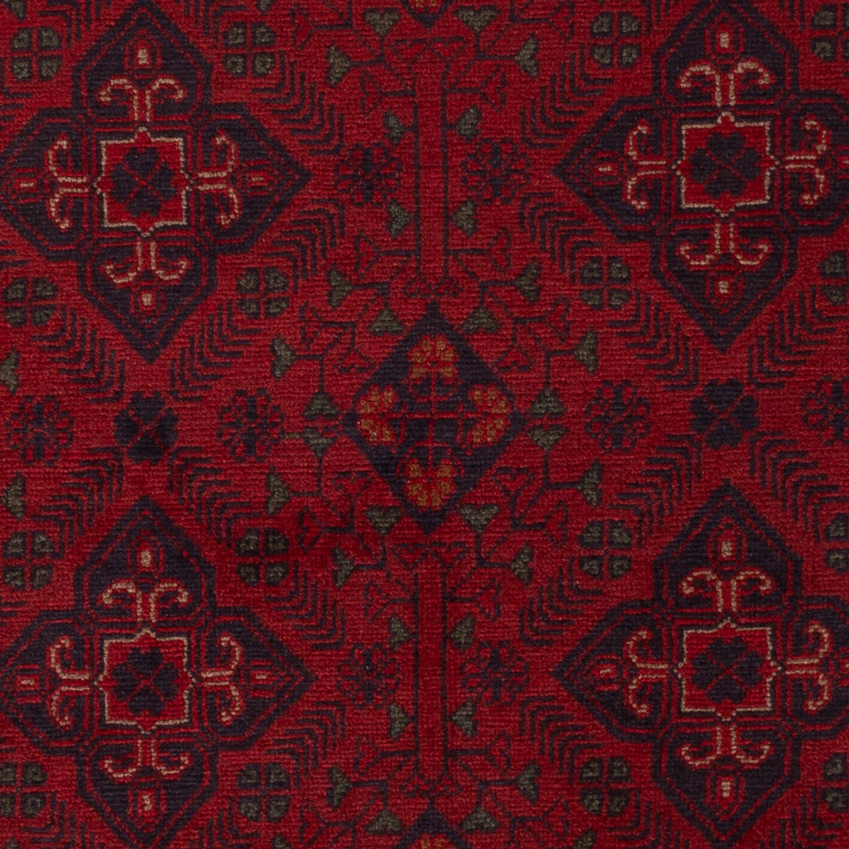 Tapis afghan - Kunduz - 194 x 121 cm - rouge
