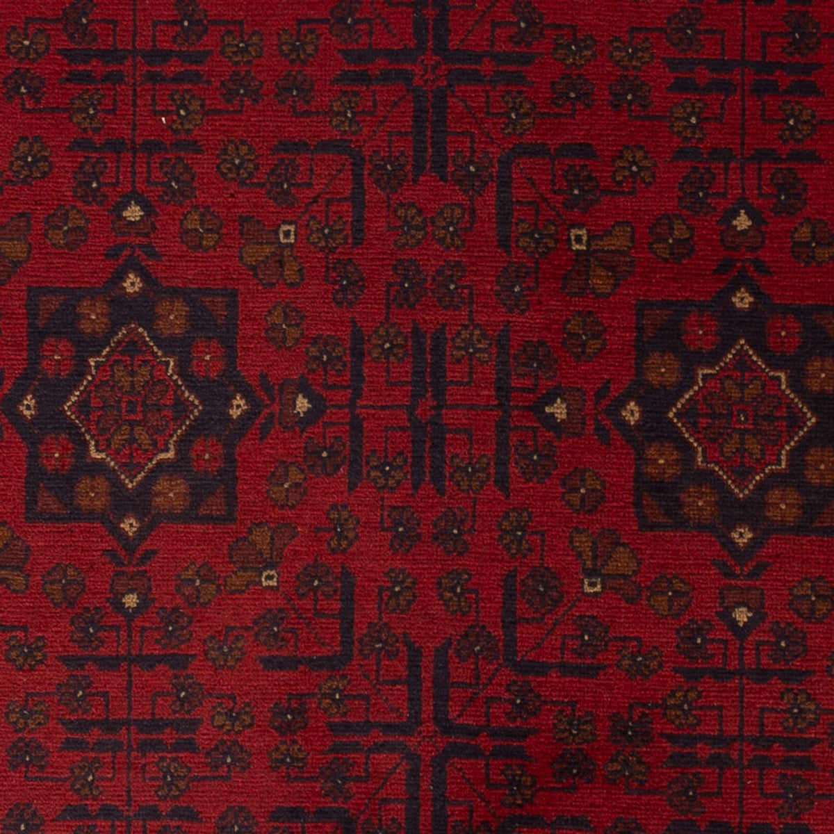 Tapis afghan - Kunduz - 201 x 126 cm - rouge