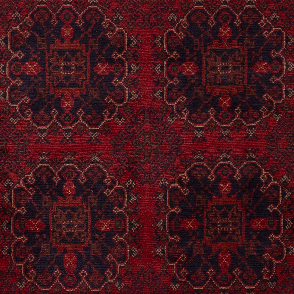 Tapis afghan - Kunduz - 202 x 127 cm - rouge