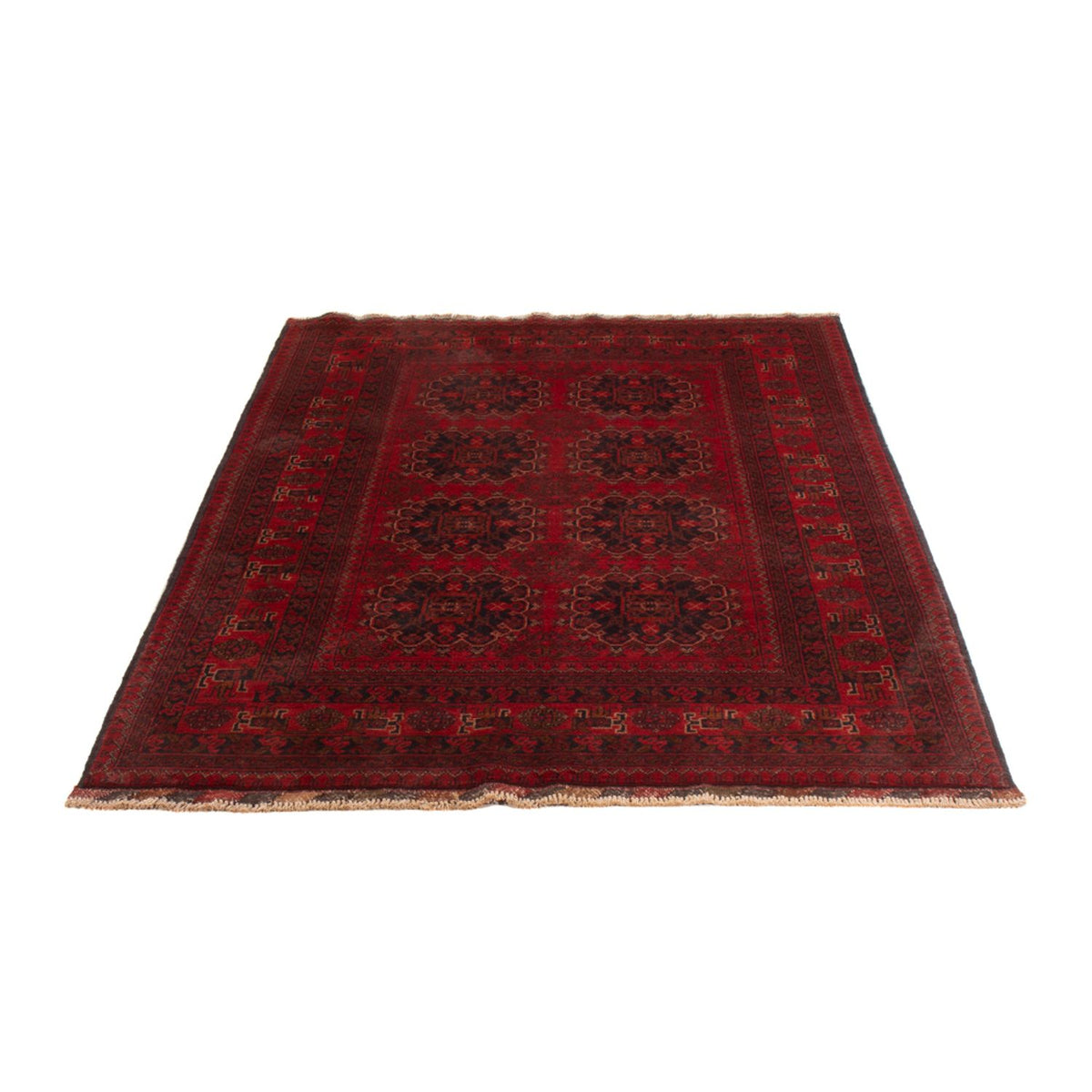 Tapis afghan - Kunduz - 202 x 127 cm - rouge