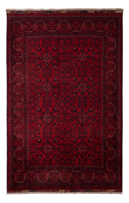 Tapis afghan - Kunduz - 198 x 123 cm - rouge