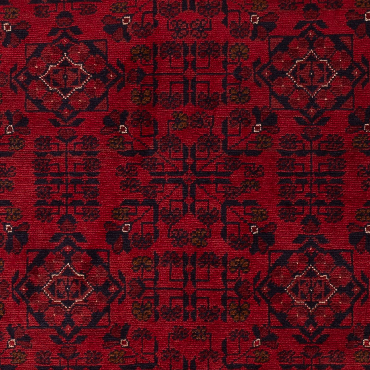 Tapis afghan - Kunduz - 198 x 123 cm - rouge