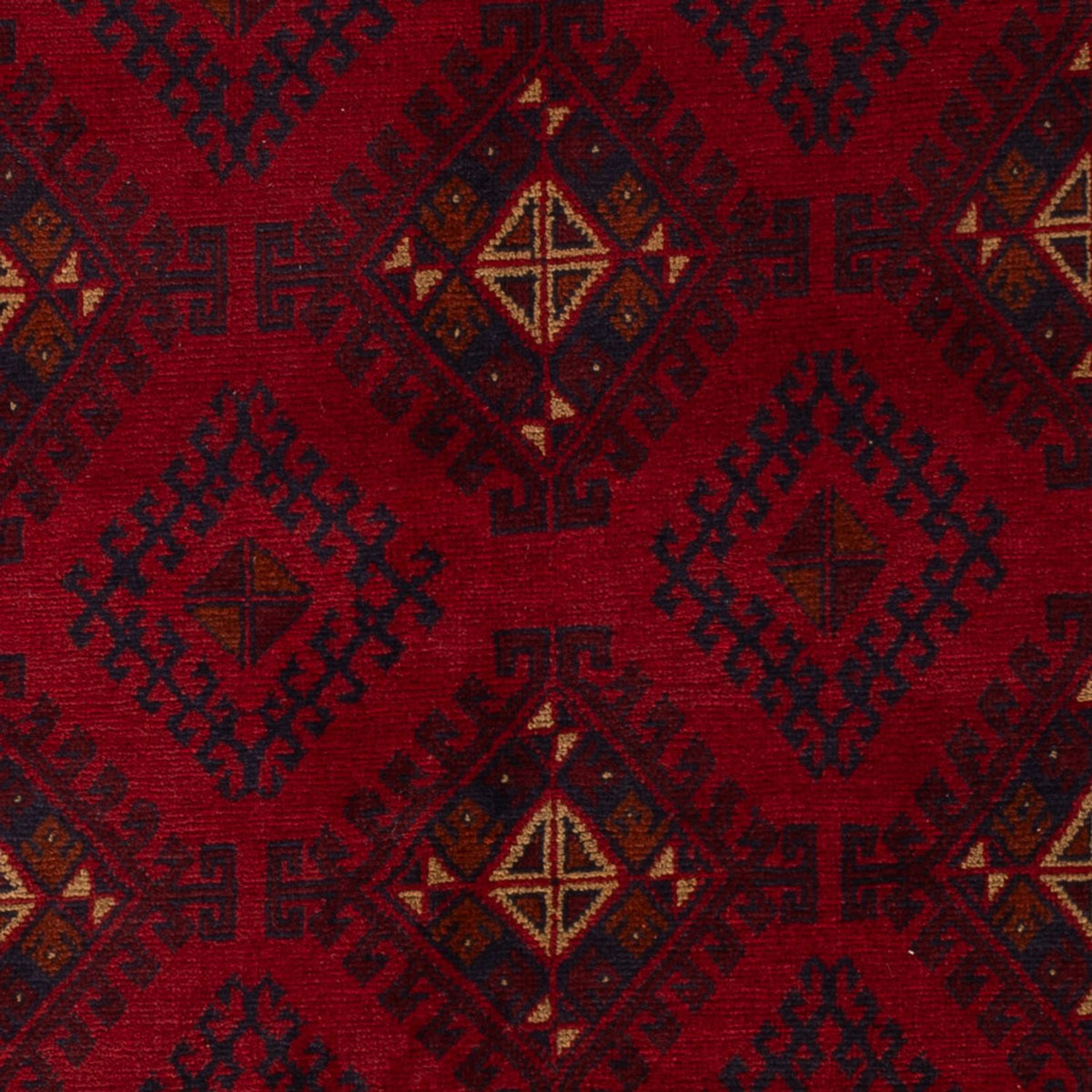 Tapis afghan - Kunduz - 207 x 125 cm - rouge