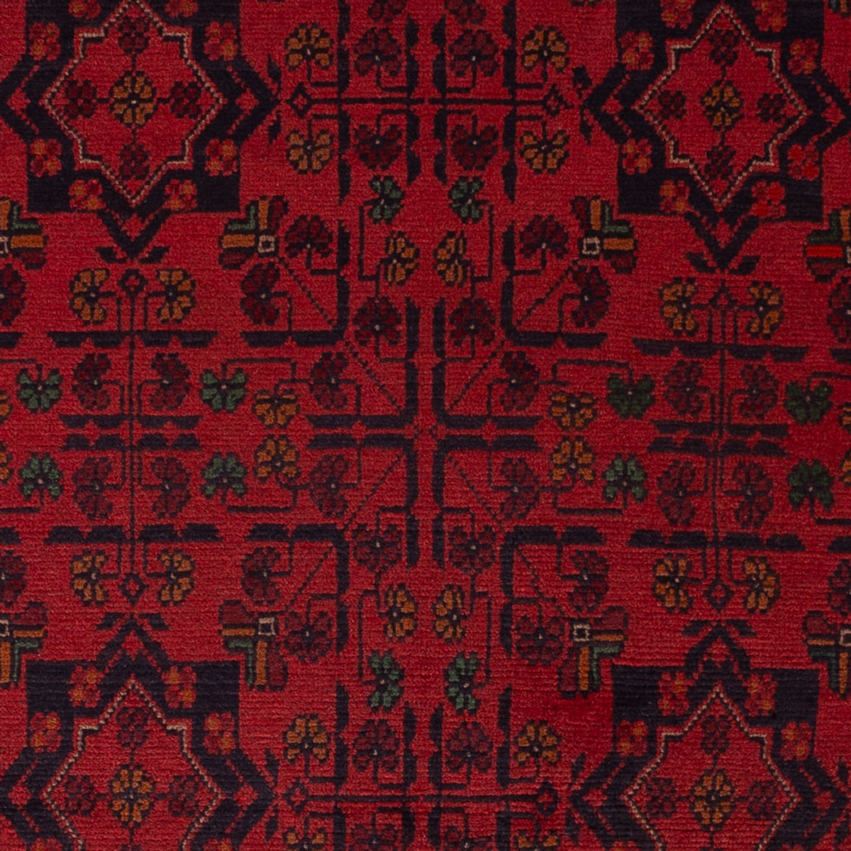 Tapis afghan - Kunduz - 196 x 120 cm - rouge