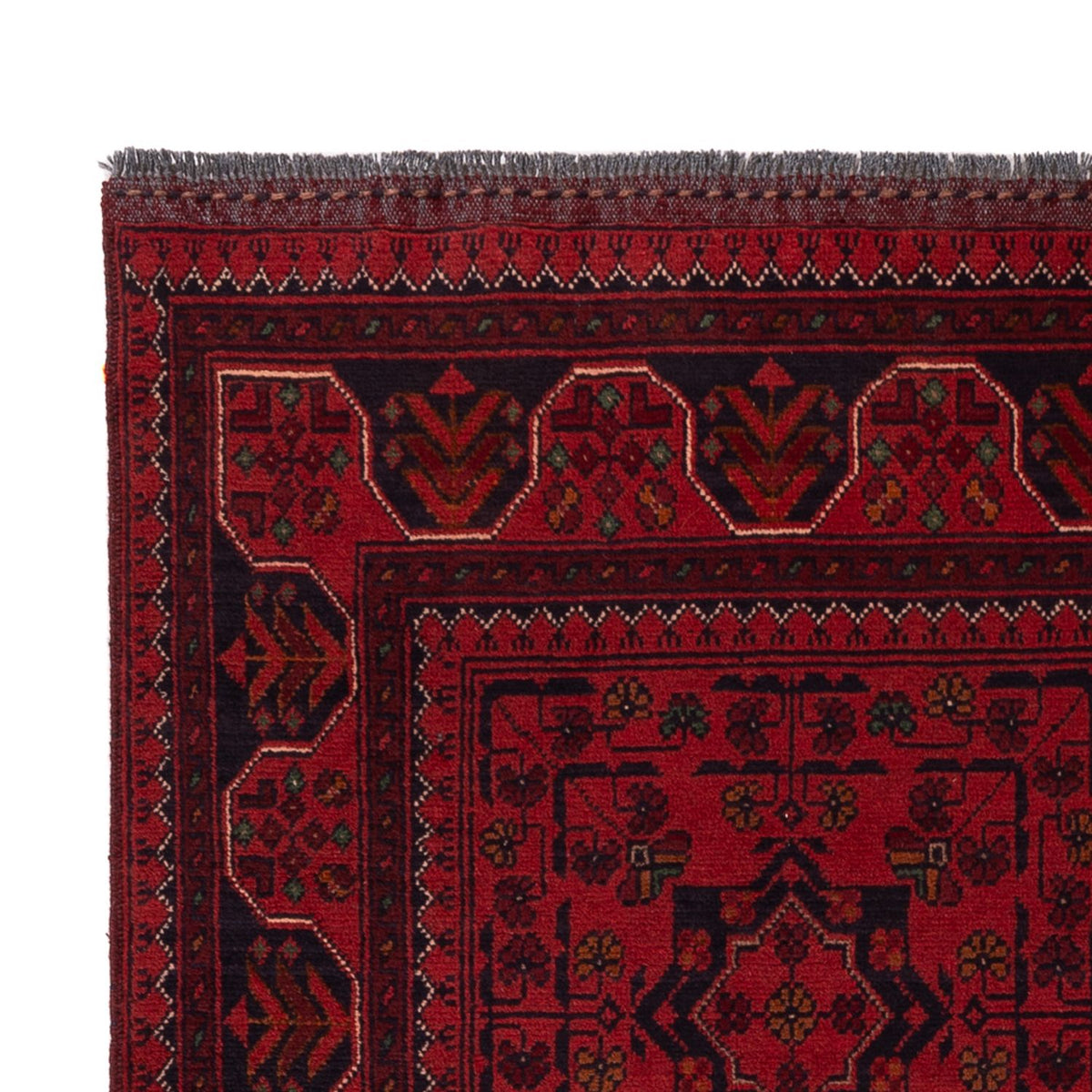 Tapis afghan - Kunduz - 196 x 120 cm - rouge
