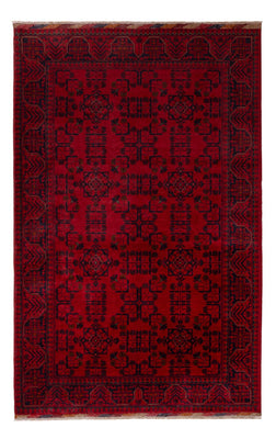 Tapis afghan - Kunduz - 195 x 125 cm - rouge