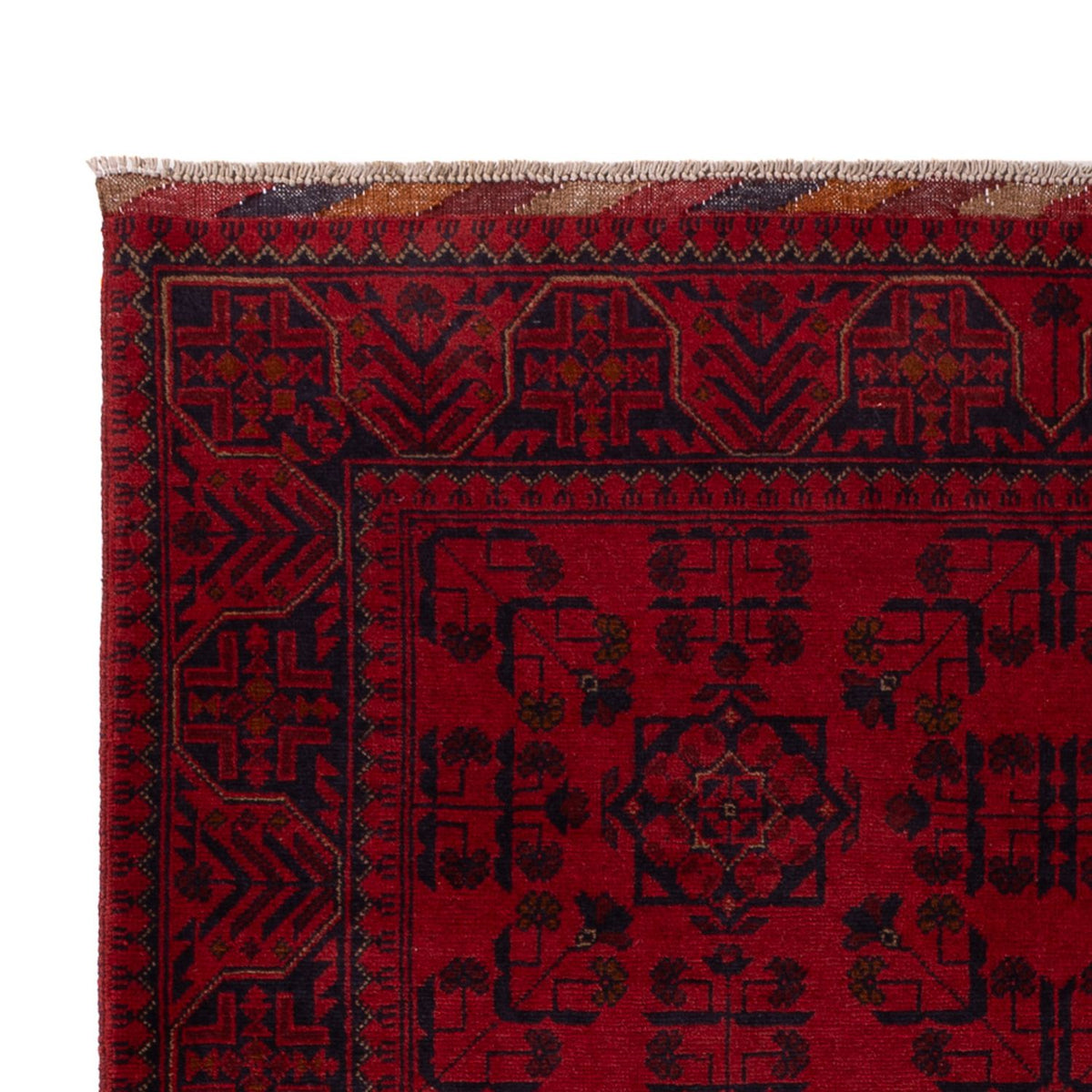 Tapis afghan - Kunduz - 195 x 125 cm - rouge