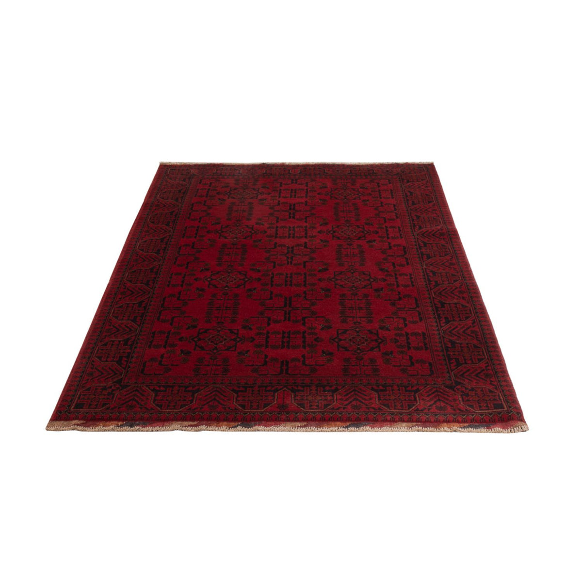 Tapis afghan - Kunduz - 195 x 125 cm - rouge