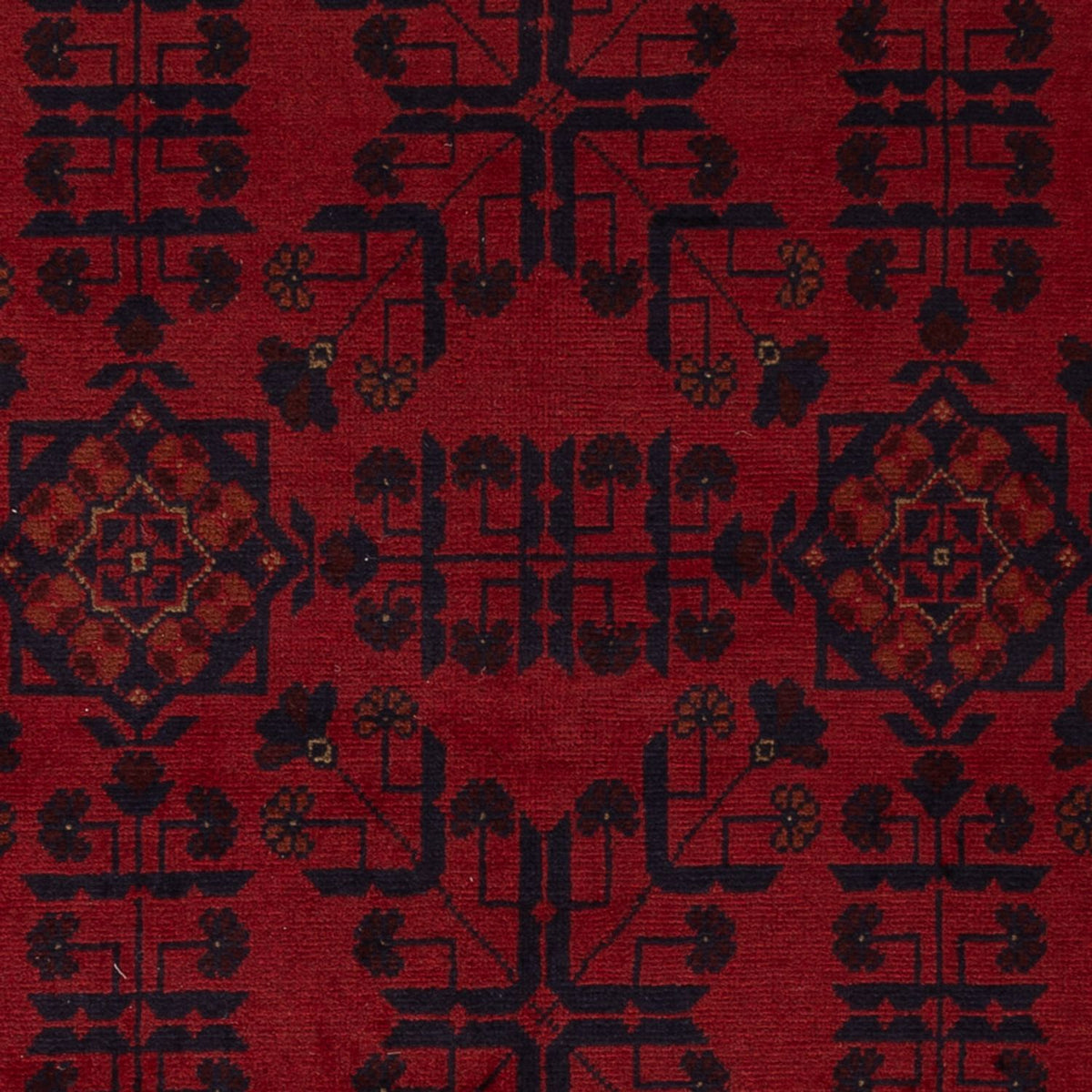 Tapis afghan - Kunduz - 196 x 130 cm - rouge