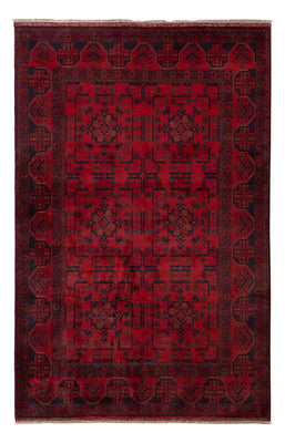 Tapis afghan - Kunduz - 198 x 126 cm - rouge
