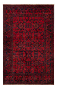 Tapis afghan - Kunduz - 198 x 126 cm - rouge