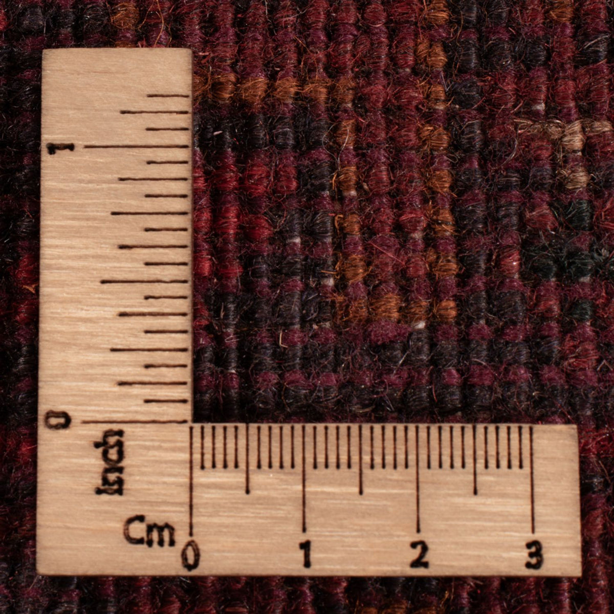 Tapis afghan - Kunduz - 197 x 127 cm - rouge foncé