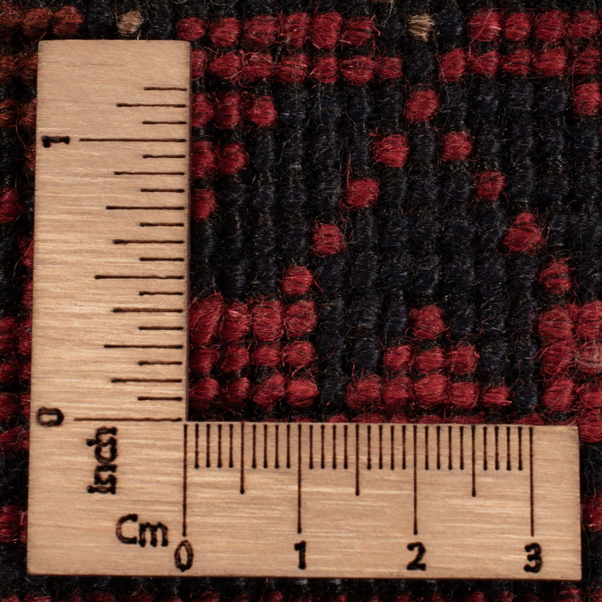 Tapis afghan - Kunduz - 199 x 123 cm - rouge foncé