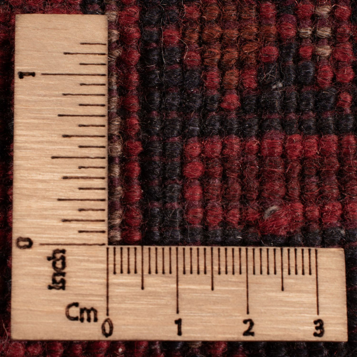 Tapis afghan - Kunduz - 201 x 129 cm - rouge foncé