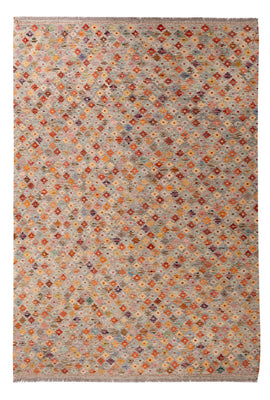 Tapis Kelim - Splash - 307 x 208 cm - multicolore