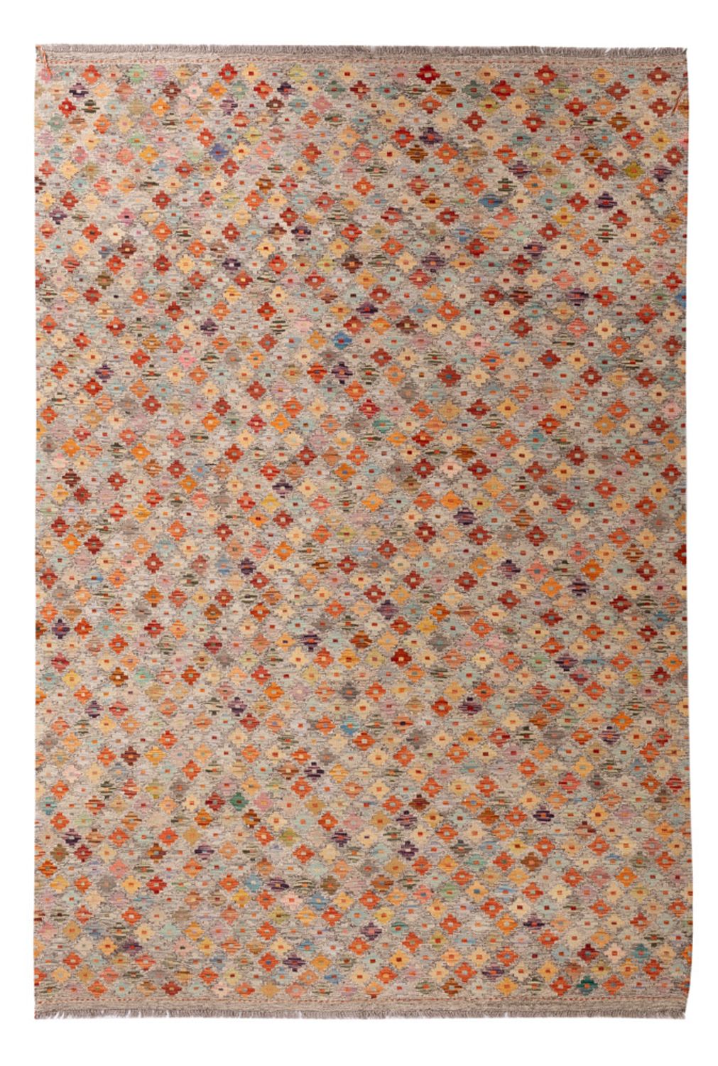Tapis Kelim - Splash - 307 x 208 cm - multicolore