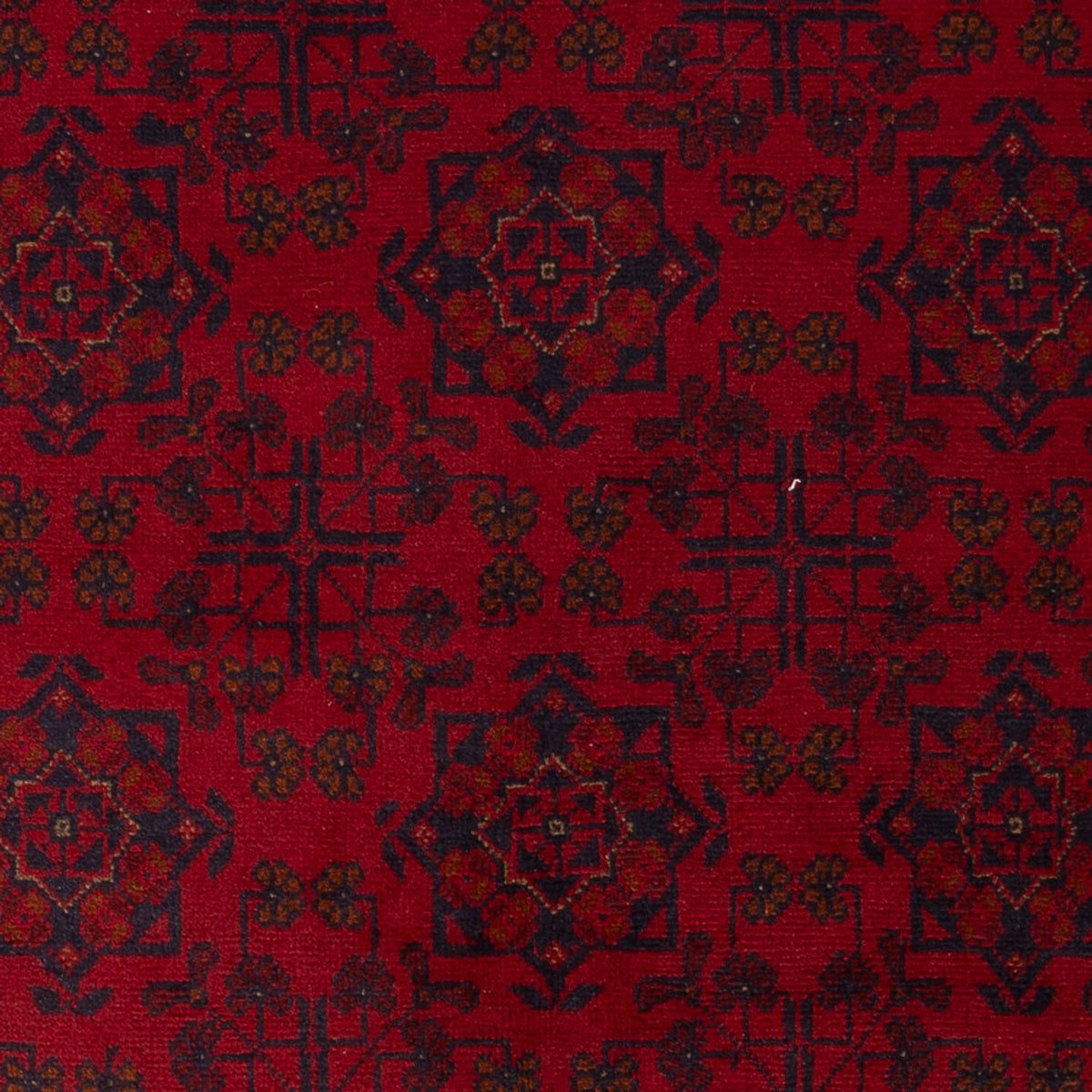 Tapis afghan - Kunduz - 195 x 123 cm - rouge foncé