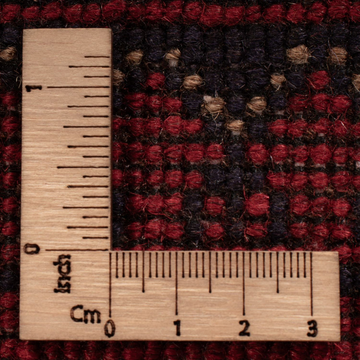 Tapis afghan - Kunduz - 193 x 124 cm - rouge foncé