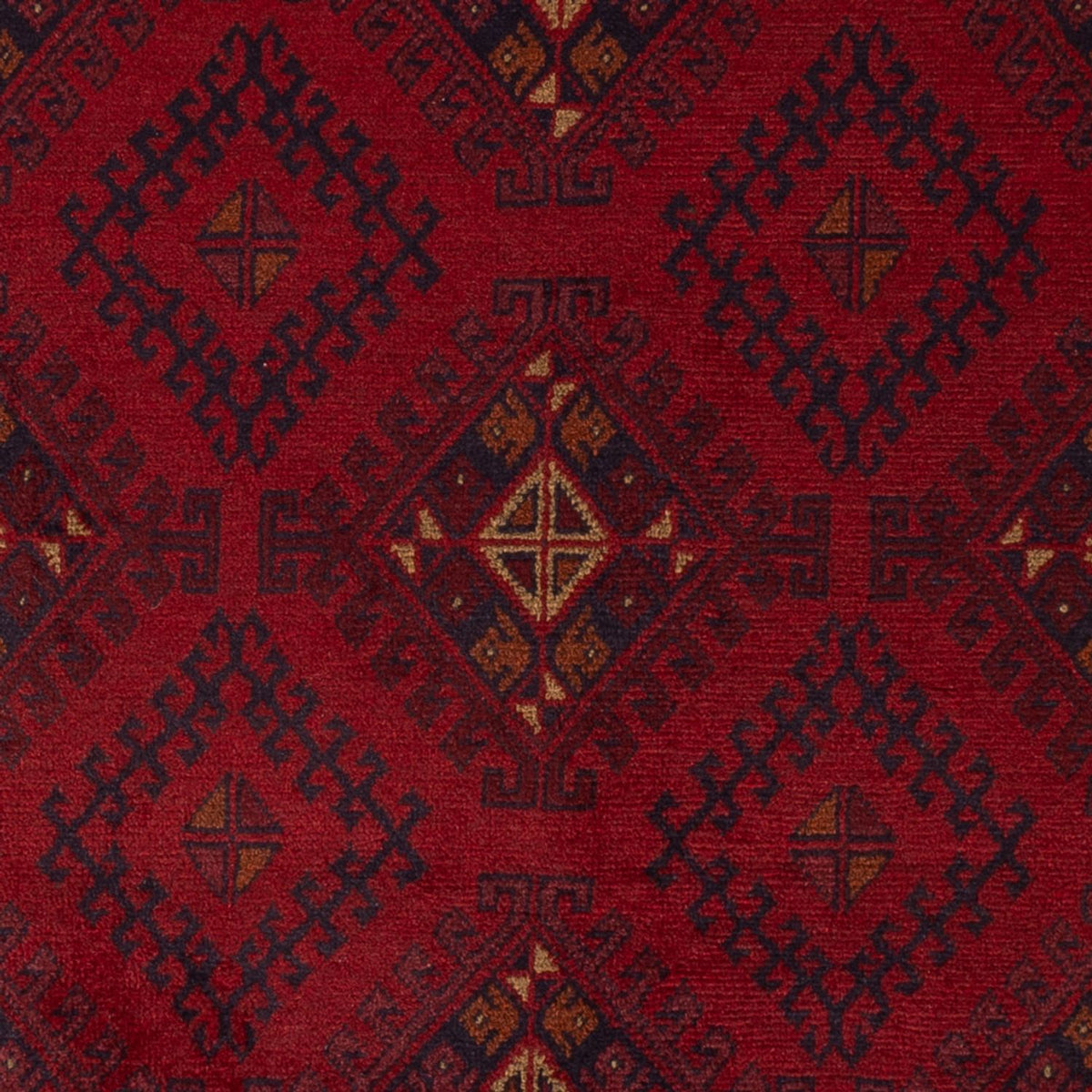 Tapis afghan - Kunduz - 195 x 125 cm - rouge foncé