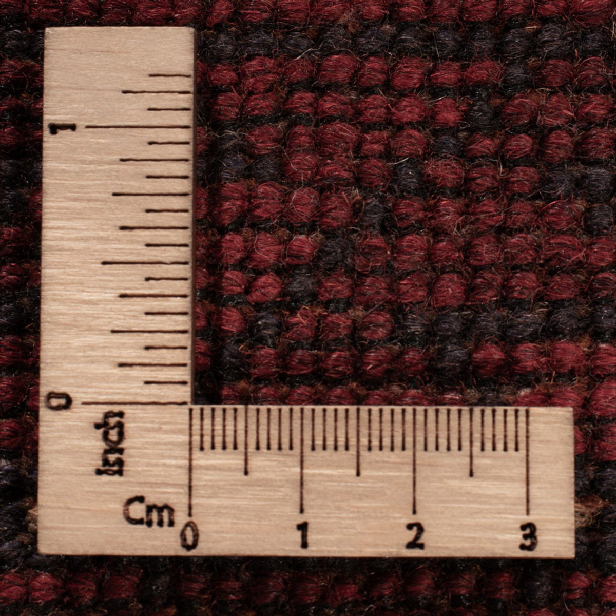 Tapis afghan - Kunduz - 196 x 125 cm - rouge foncé