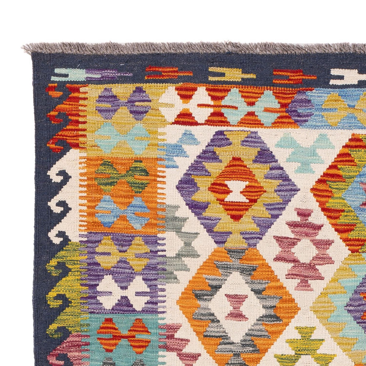 Tapis Kelim - Splash - 174 x 127 cm - multicolore