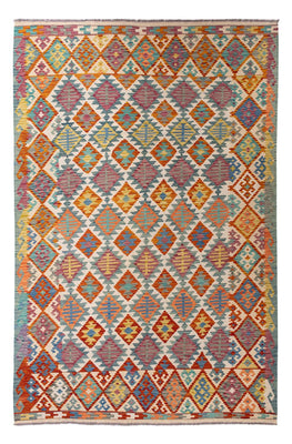 Tapis Kelim - Splash - 298 x 198 cm - multicolore