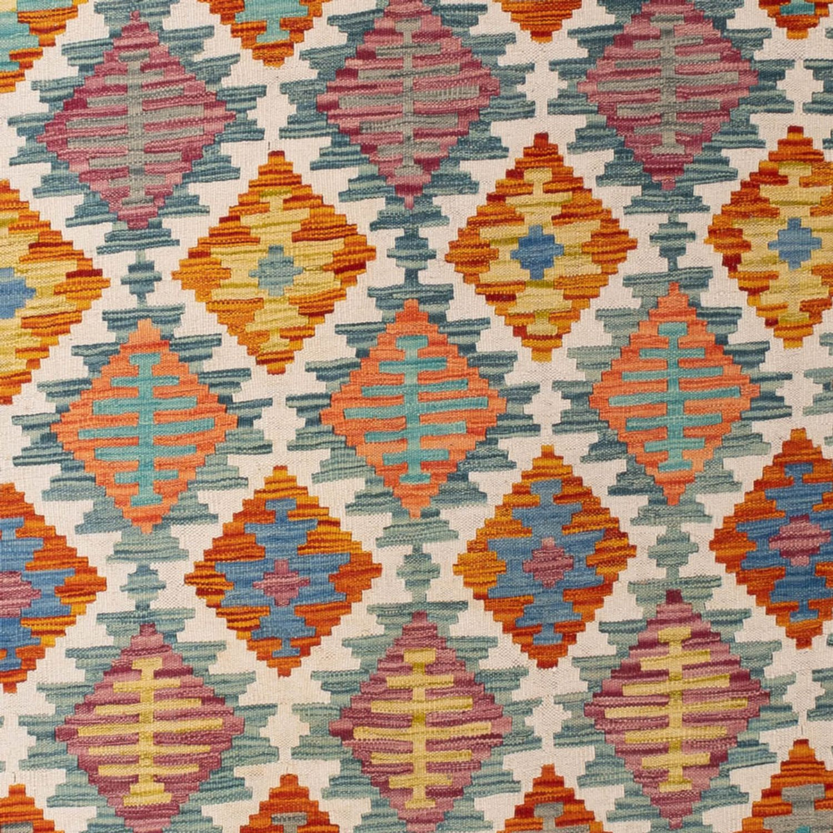 Tapis Kelim - Splash - 298 x 198 cm - multicolore