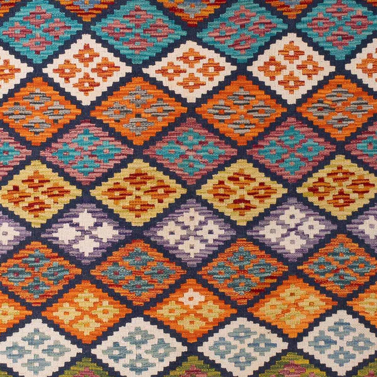 Tapis Kelim - Splash - 290 x 199 cm - multicolore