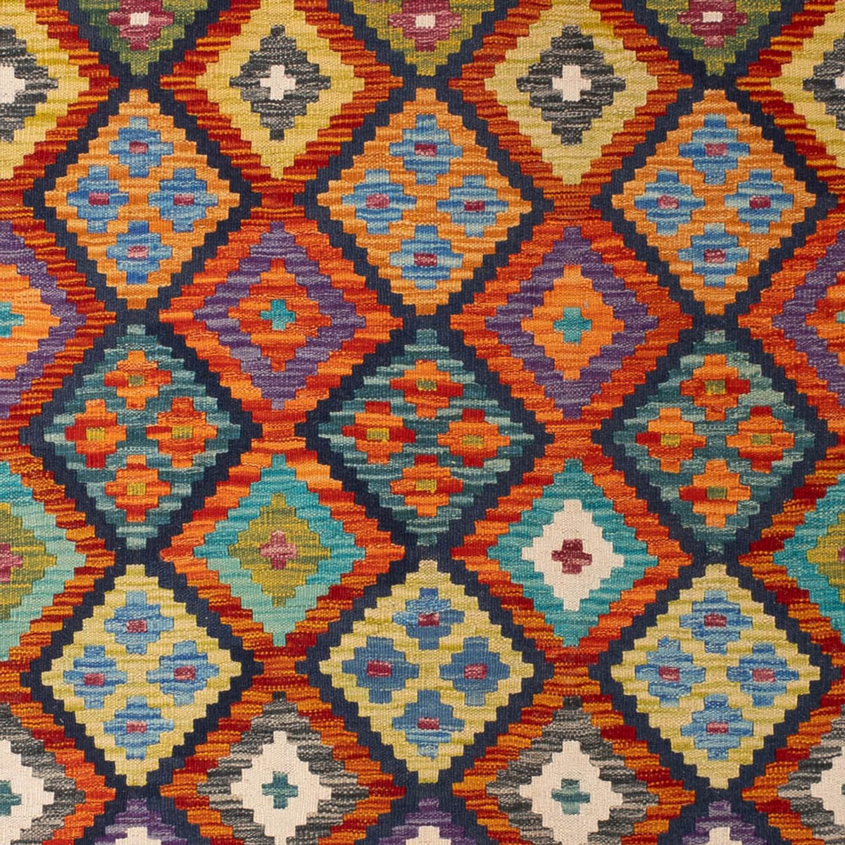 Tapis Kelim - Splash - 293 x 210 cm - multicolore