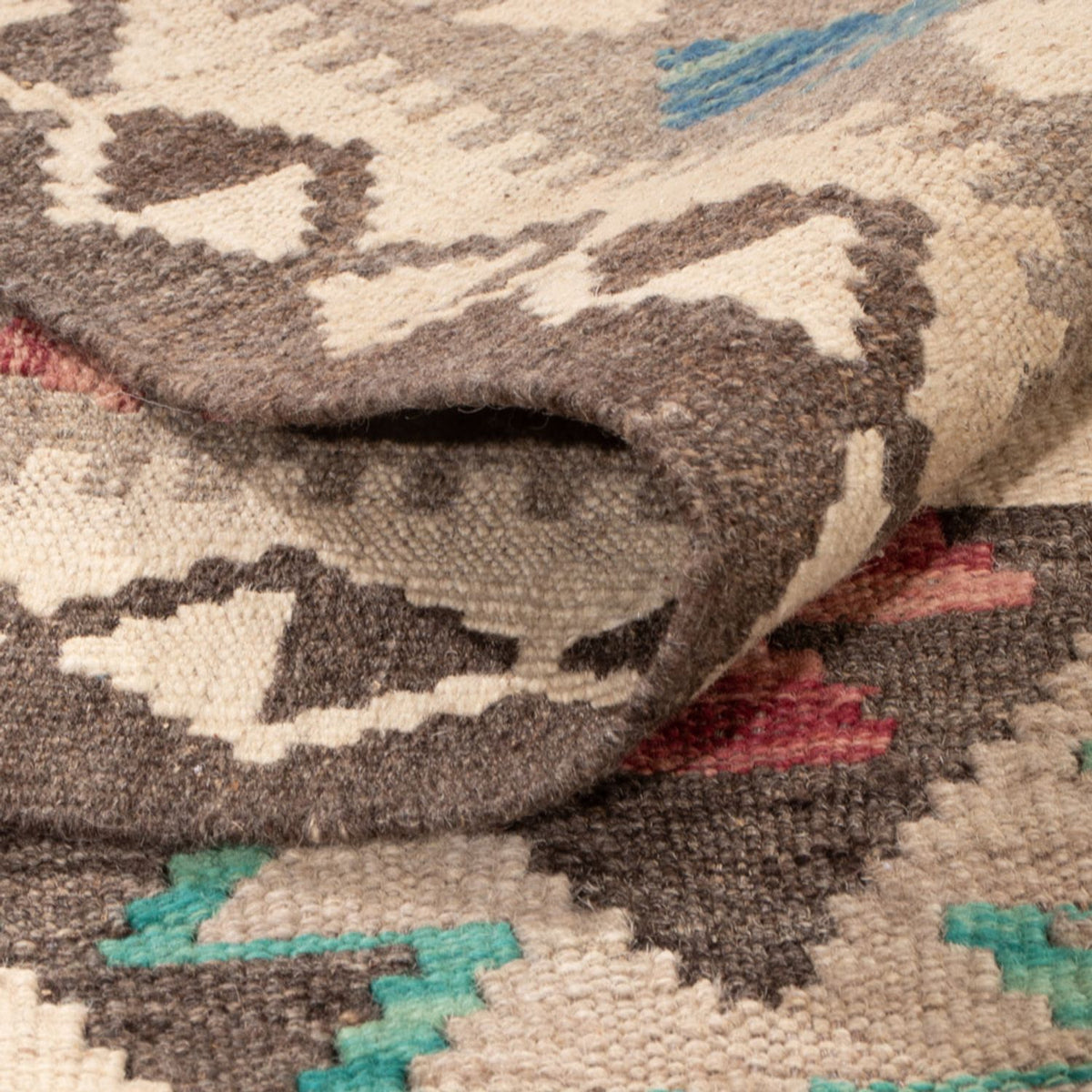 Tapis Kelim - Splash - 300 x 197 cm - multicolore