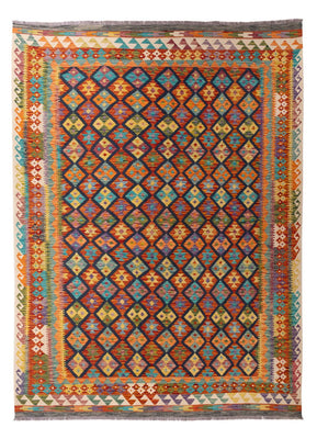 Tapis Kelim - Splash - 295 x 207 cm - multicolore