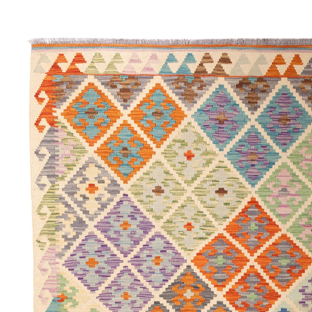 Tapis Kelim - Splash - 303 x 210 cm - multicolore