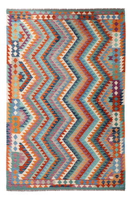 Tapis Kelim - Splash - 298 x 199 cm - multicolore
