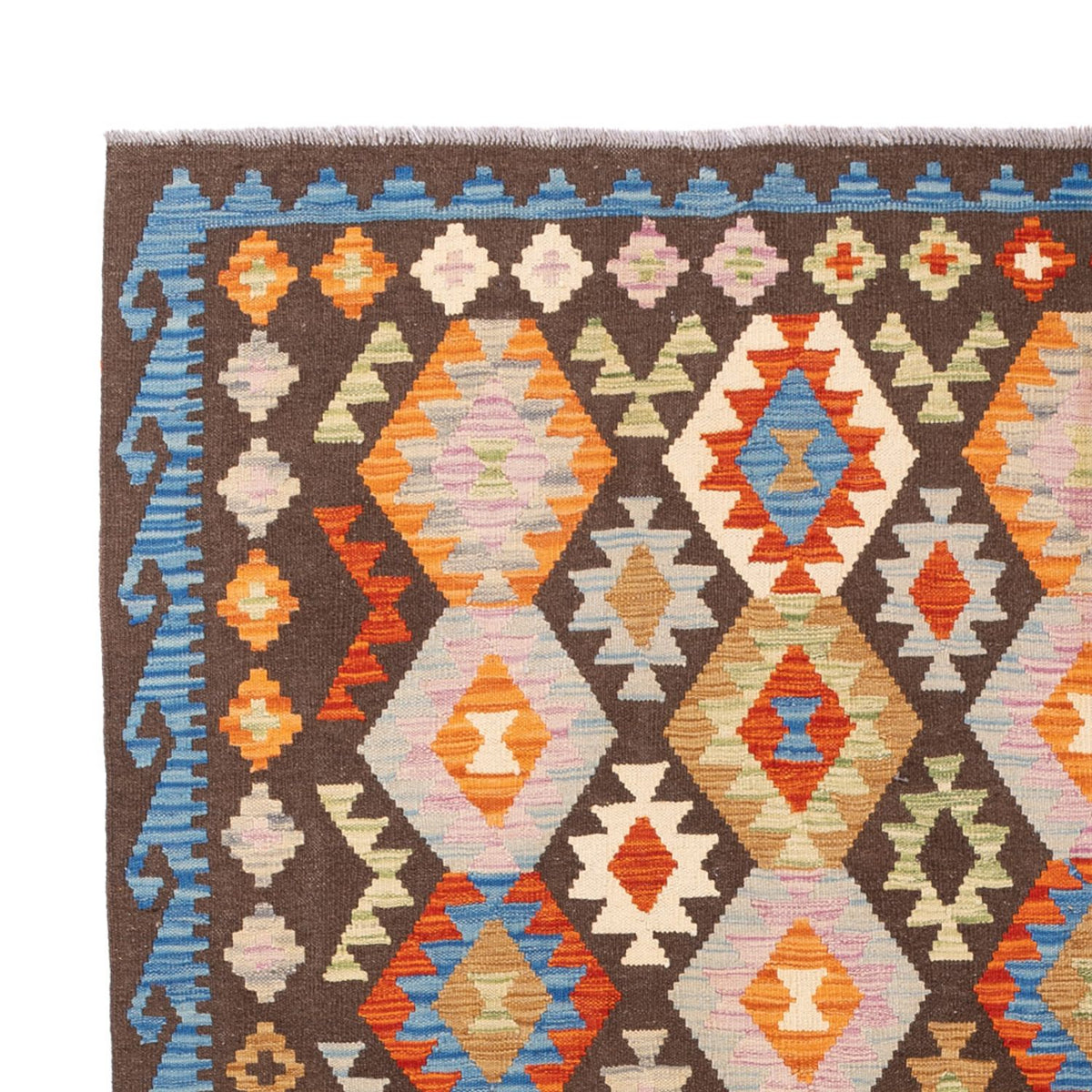 Tapis Kelim - Splash - 290 x 204 cm - multicolore