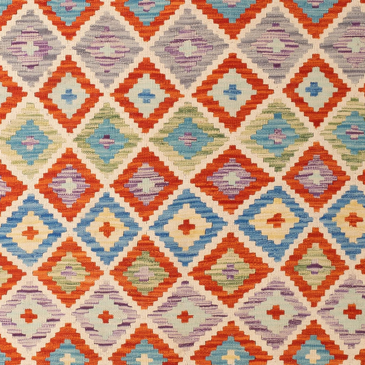 Tapis Kelim - Splash - 298 x 208 cm - multicolore