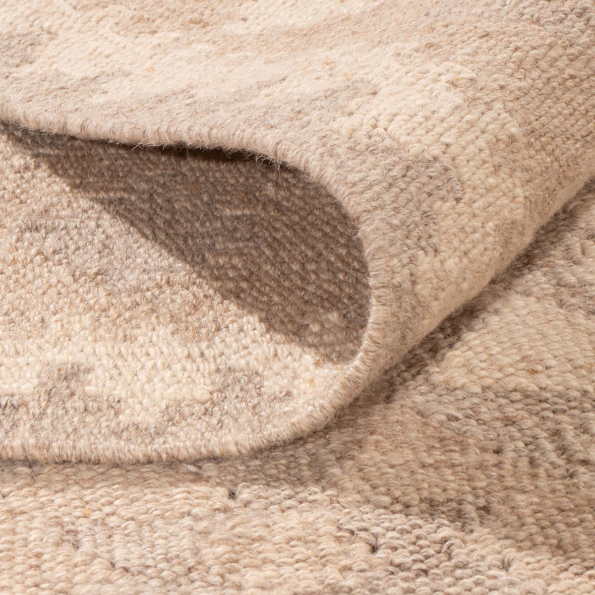 Tapis Kelim - Splash - 301 x 210 cm - gris clair