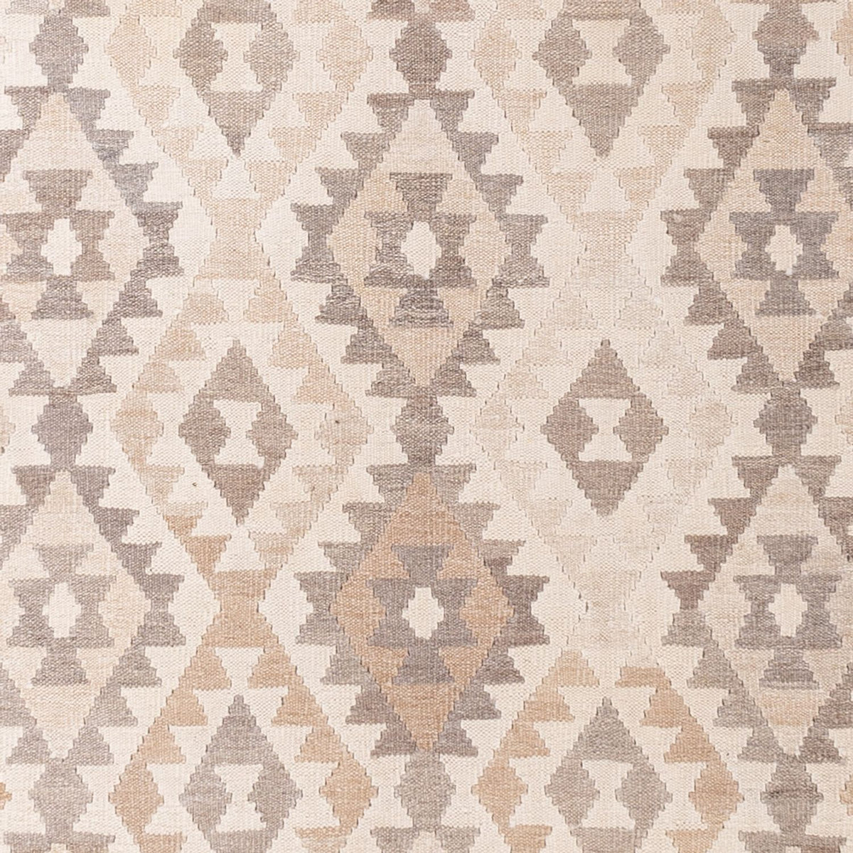 Tapis Kelim - Splash - 291 x 207 cm - gris clair