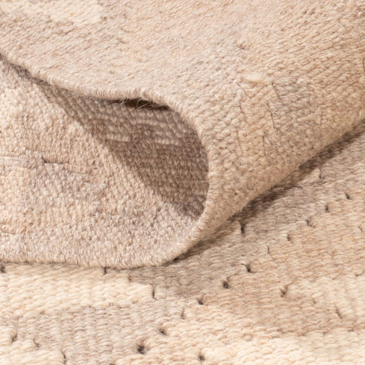 Tapis Kelim - Splash - 280 x 198 cm - gris clair