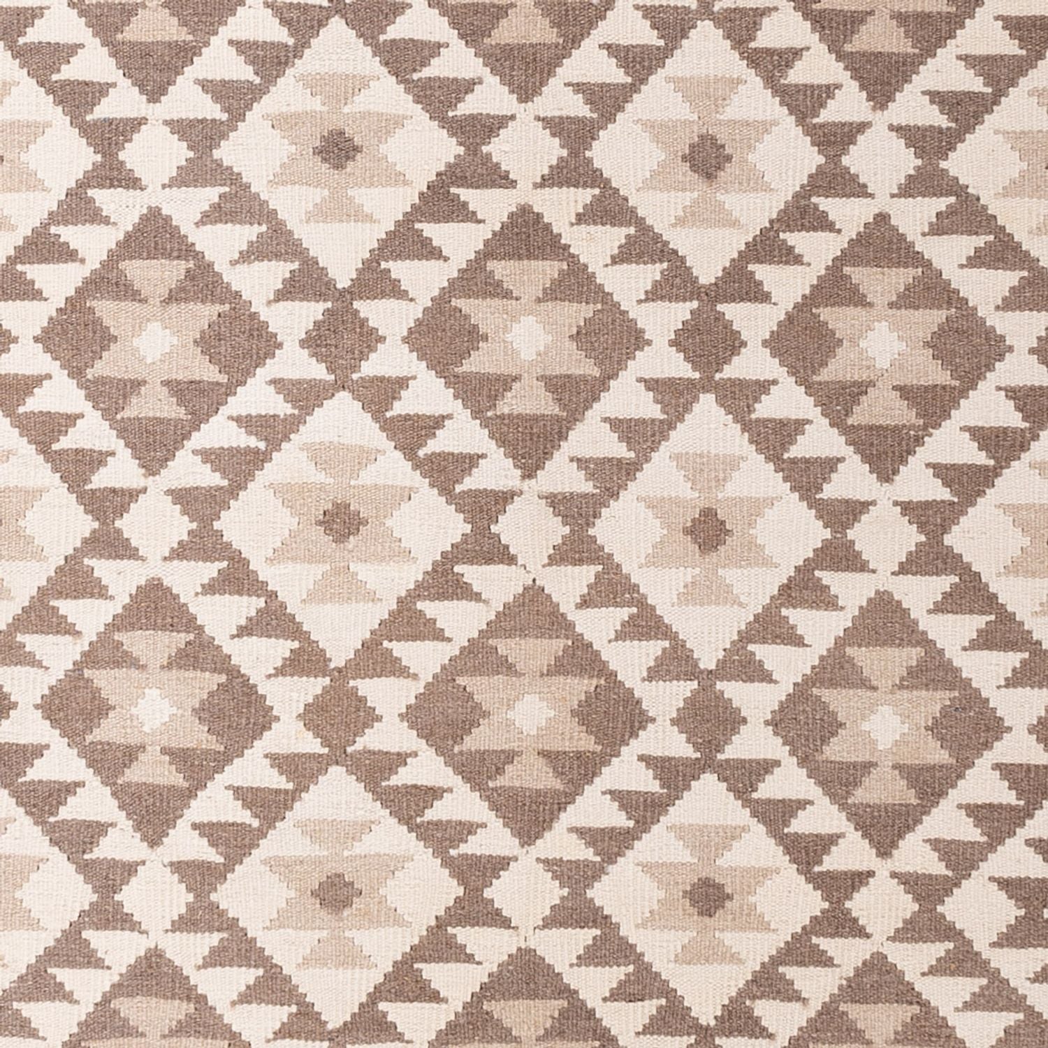 Tapis Kelim - Splash - 299 x 207 cm - gris clair